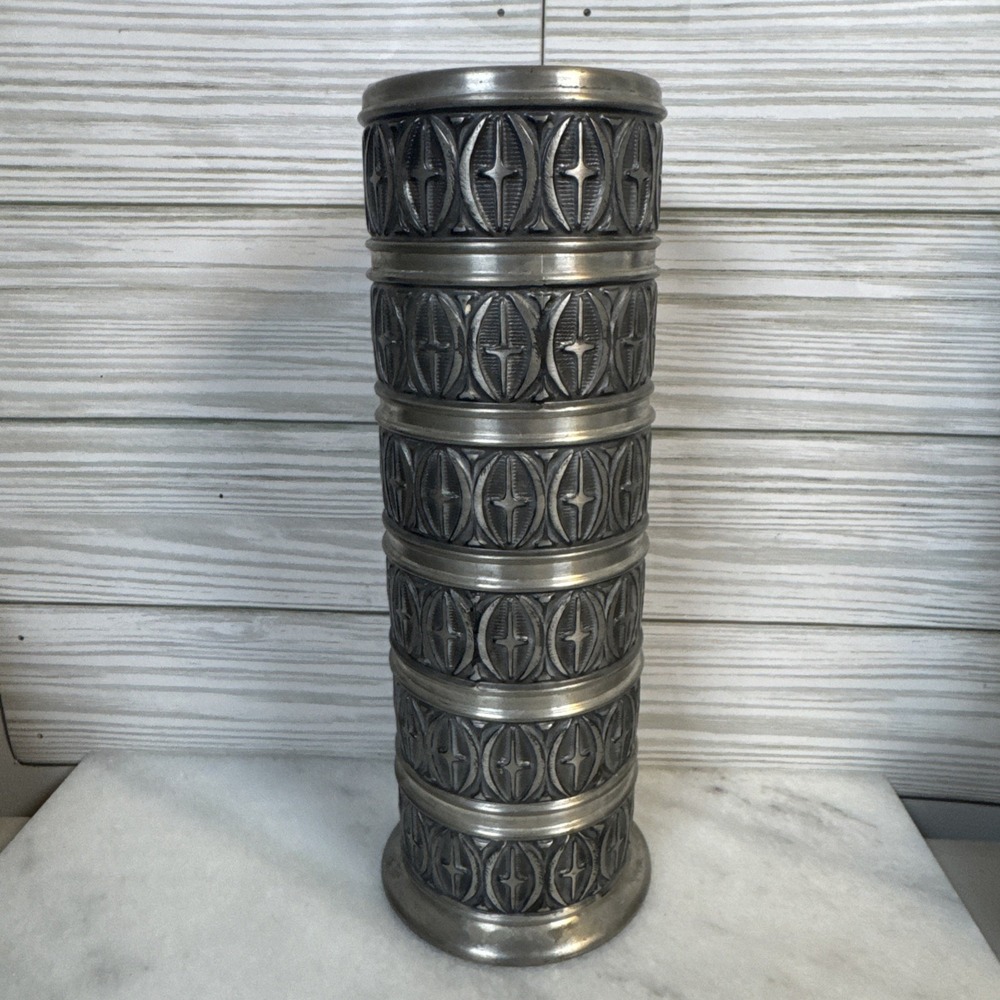 Haugrud Norway Pewter Decorative Vase Zinnfirn Model 306 / NORD 806